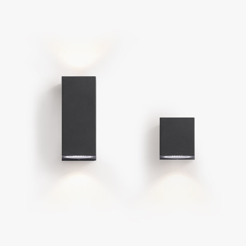 Minimalist Metal Square Outdoor Wall Lamp