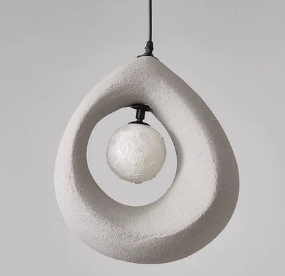 Japanese Wabi Sabi Hayami Resin Pendant Lamp