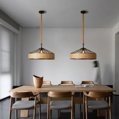 The Chic Pendant Light – Metal &amp; Rope