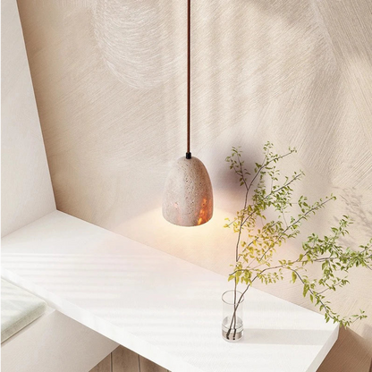 The Light of Travertine Pendant Light