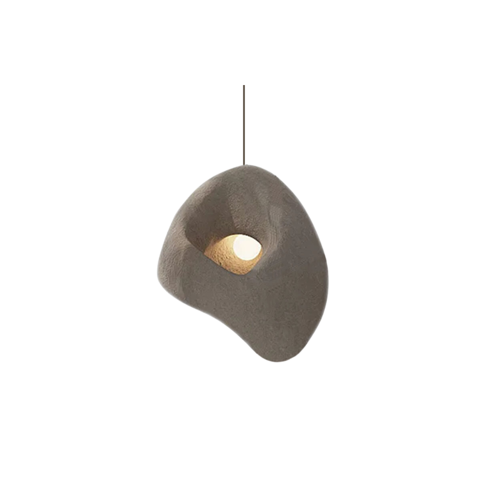 La Radiance du Silence - Lampe Pendante en Pierre