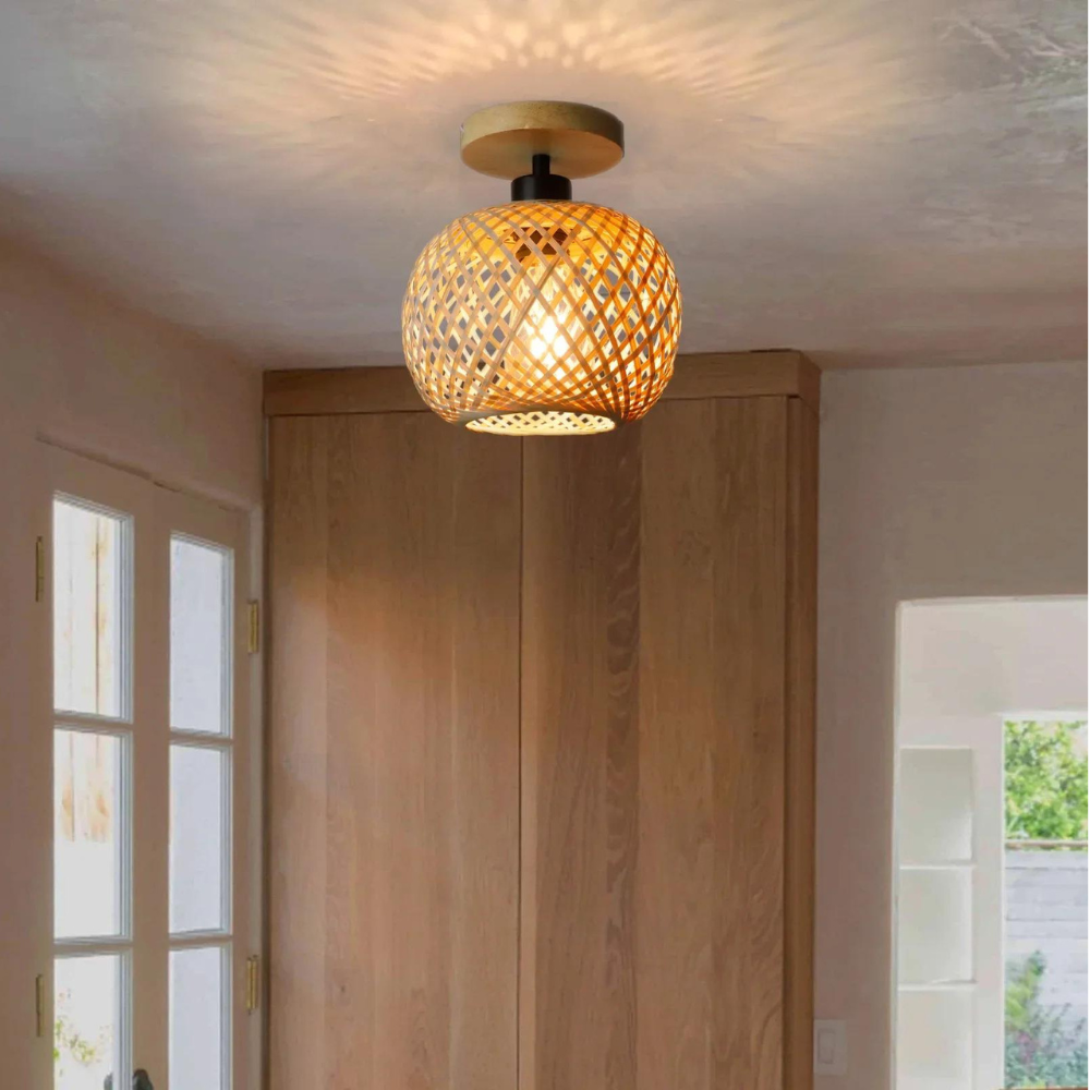 Handmade Ethereal Bamboo Ceiling Light