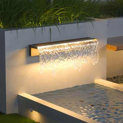 Isaac Modern Minimalist Waterfall IP65 Waterproof Outdoor Light