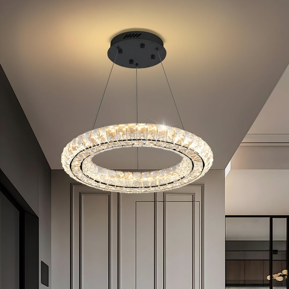 Audrey Radiant Ring Crystal Luxury Chandelier