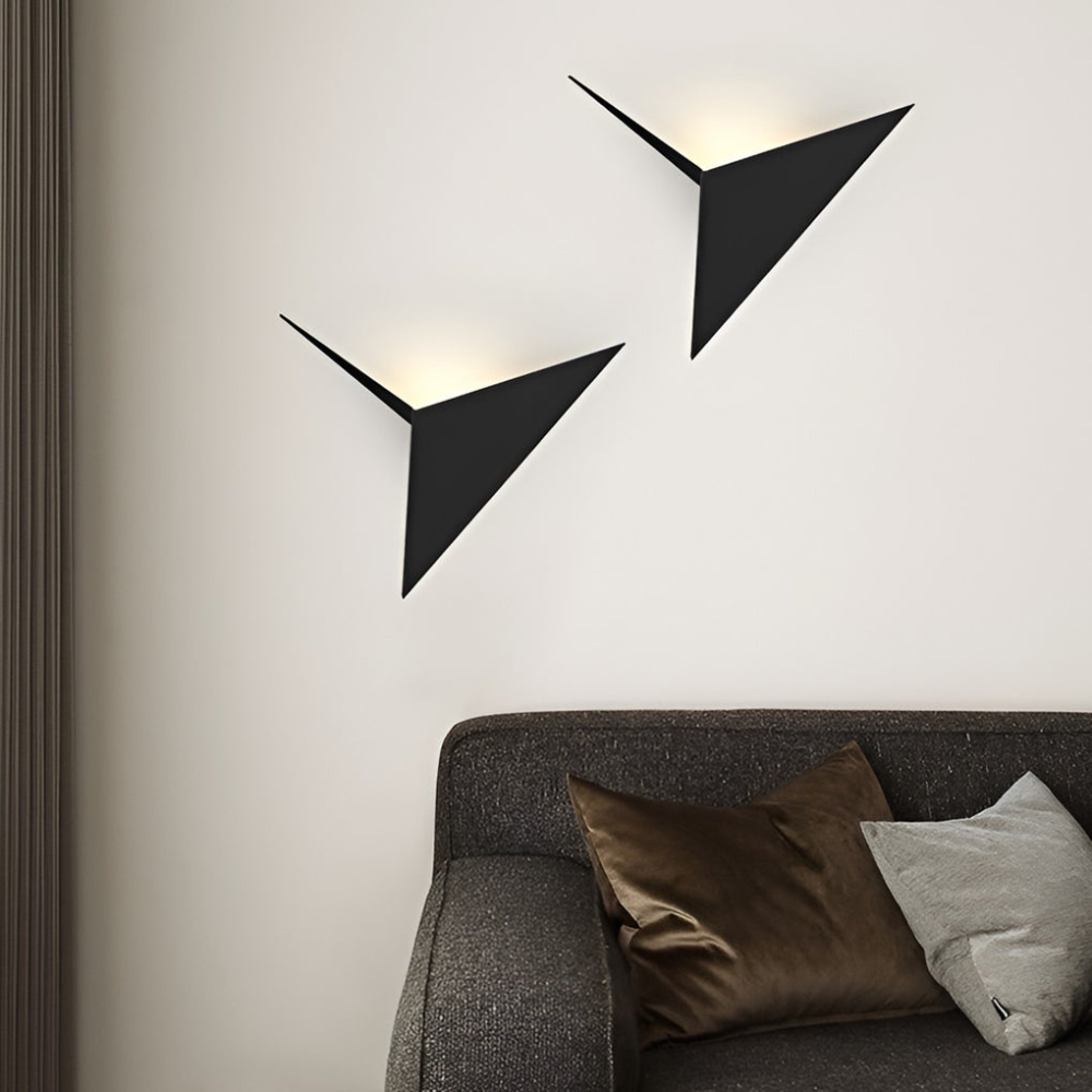 Applique murale moderne en forme de shard triangulaire