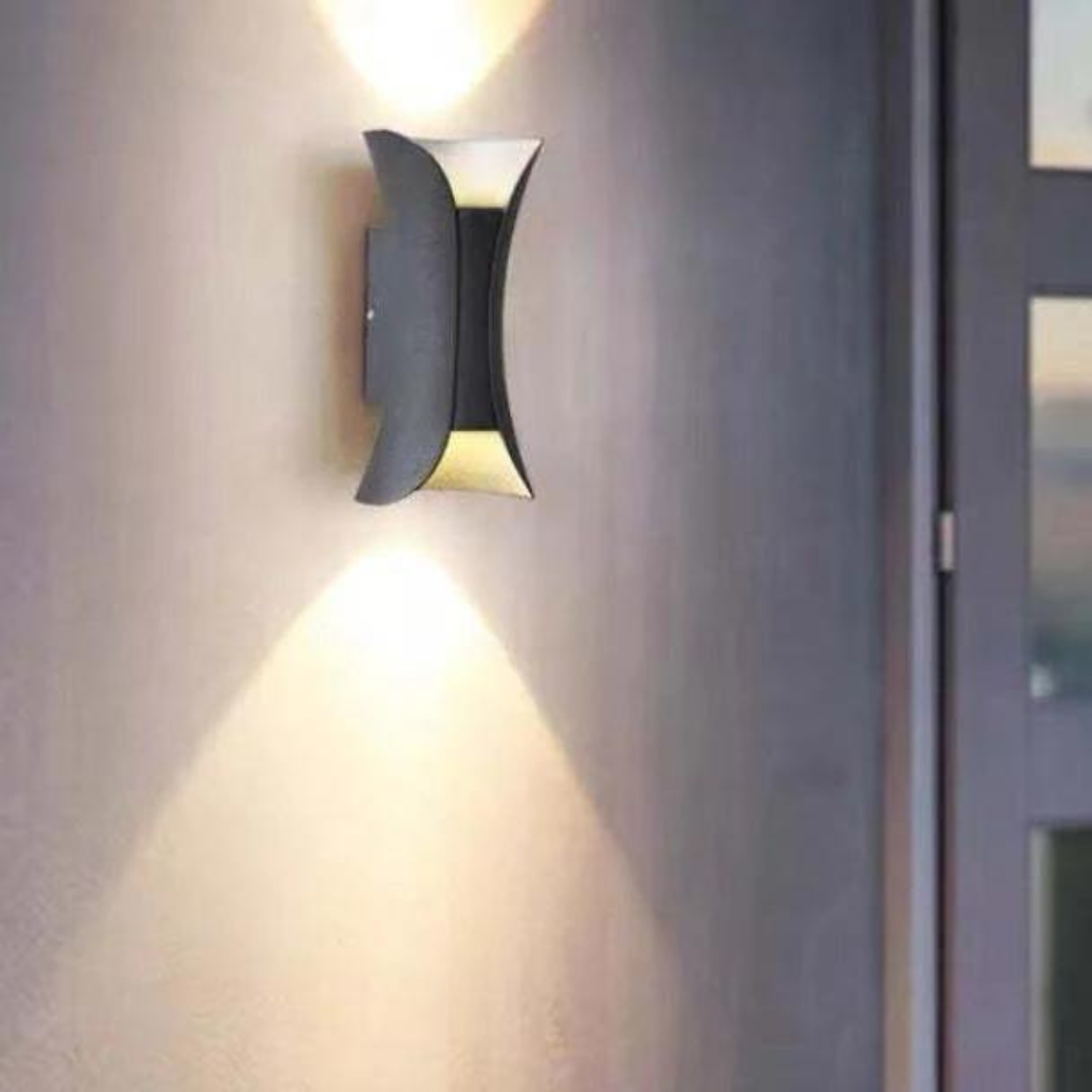 Aluminum Outdoor Night Glow Wall Lamp