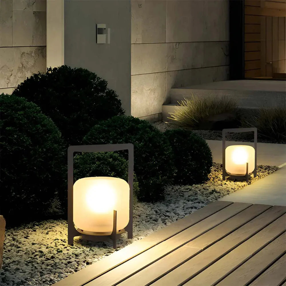 Sustainable Solar-Powered  IP65 Waterproof Outdoor Table Lamp