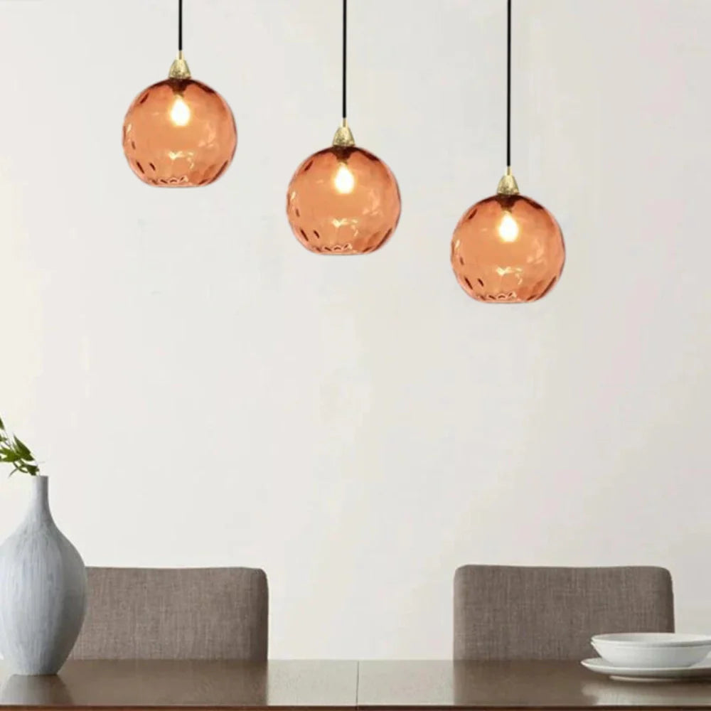 Modern LED Nordic Ceiling Glass Ball Pendant Lamp