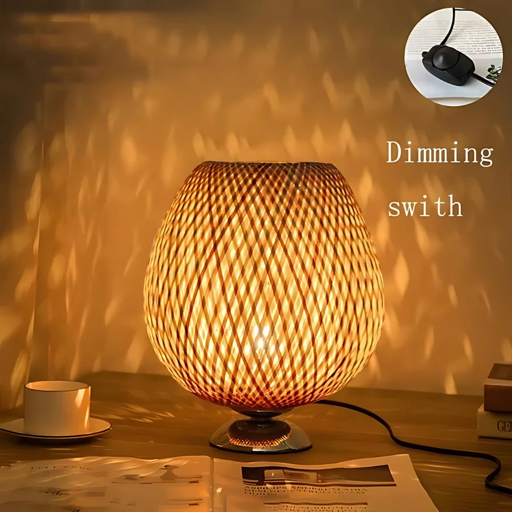 Handcrafted Sustainable Bamboo Table Lamp