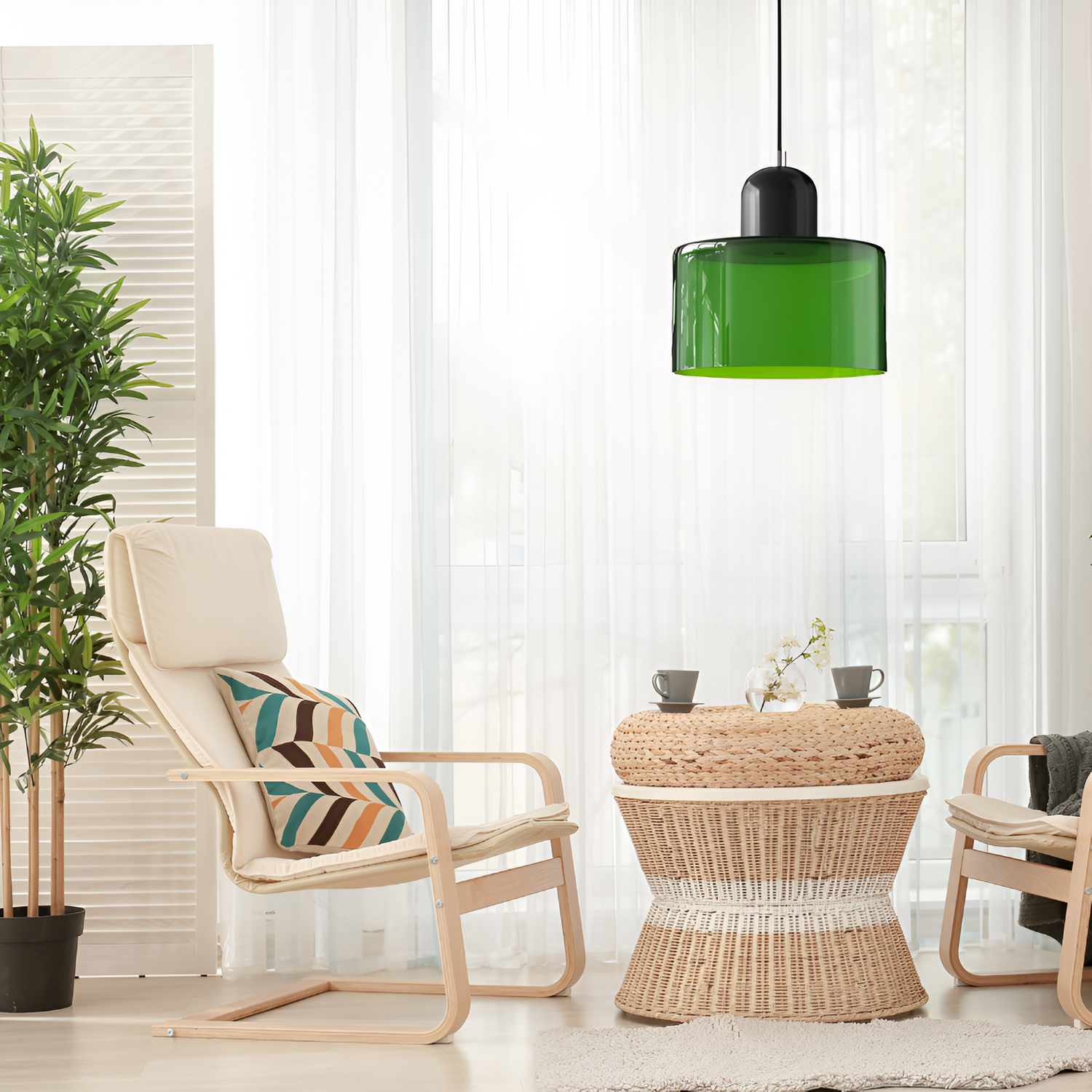 Nordic Glass Shade Pendant Light