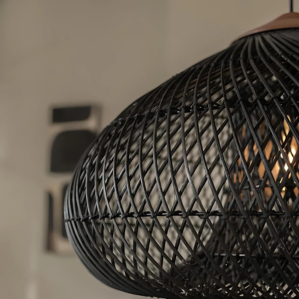 Elegant Handmade Rattan Pendant Light