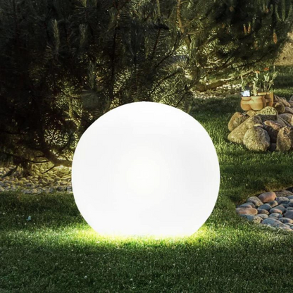 Alabaster Sphere Garden Lights