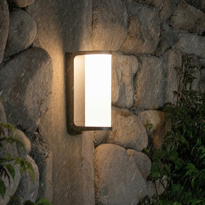 Moderne zylindrische Metall IP65 wasserdichte Außenwandlampe