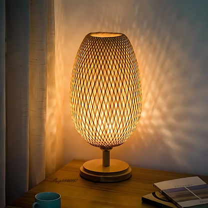 Handcrafted Sustainable Bamboo Table Lamp