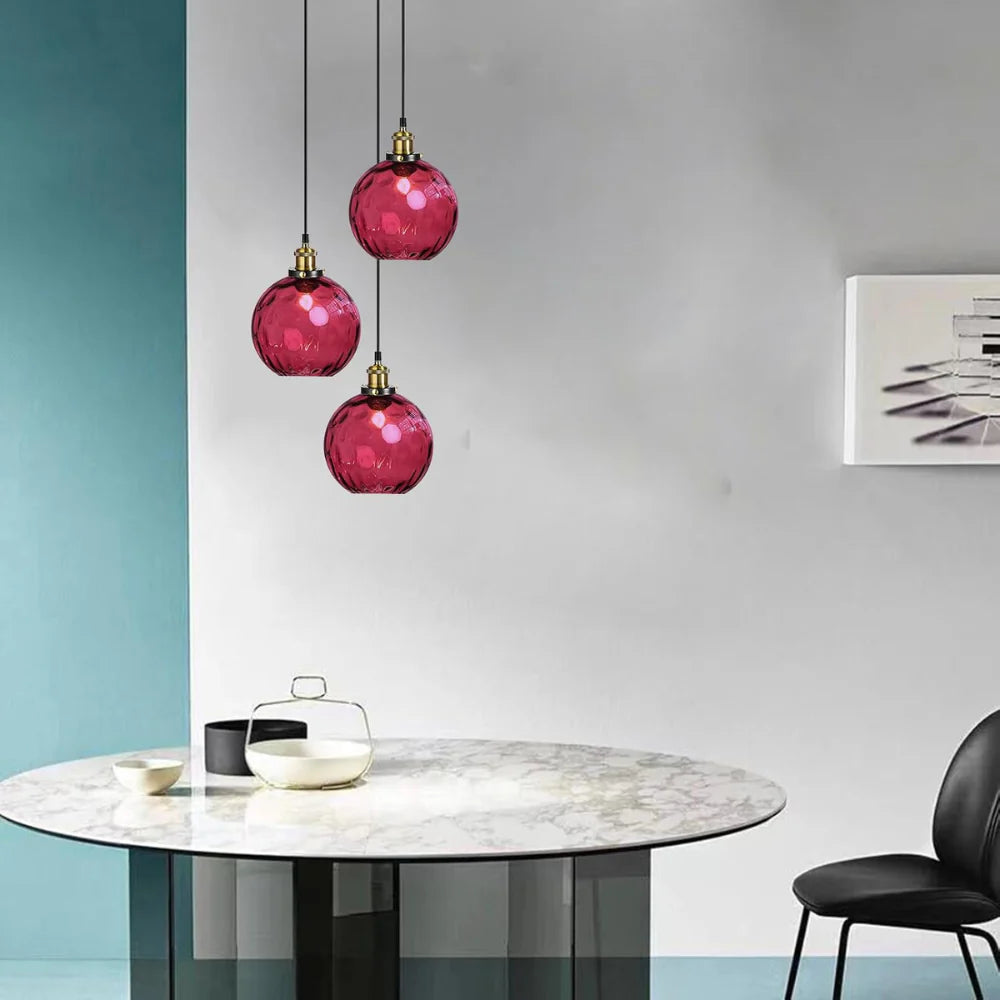 Modern LED Nordic Ceiling Glass Ball Pendant Lamp