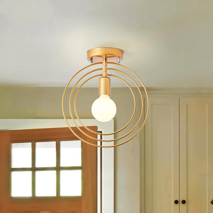 Goldene Ring Deckenlampe