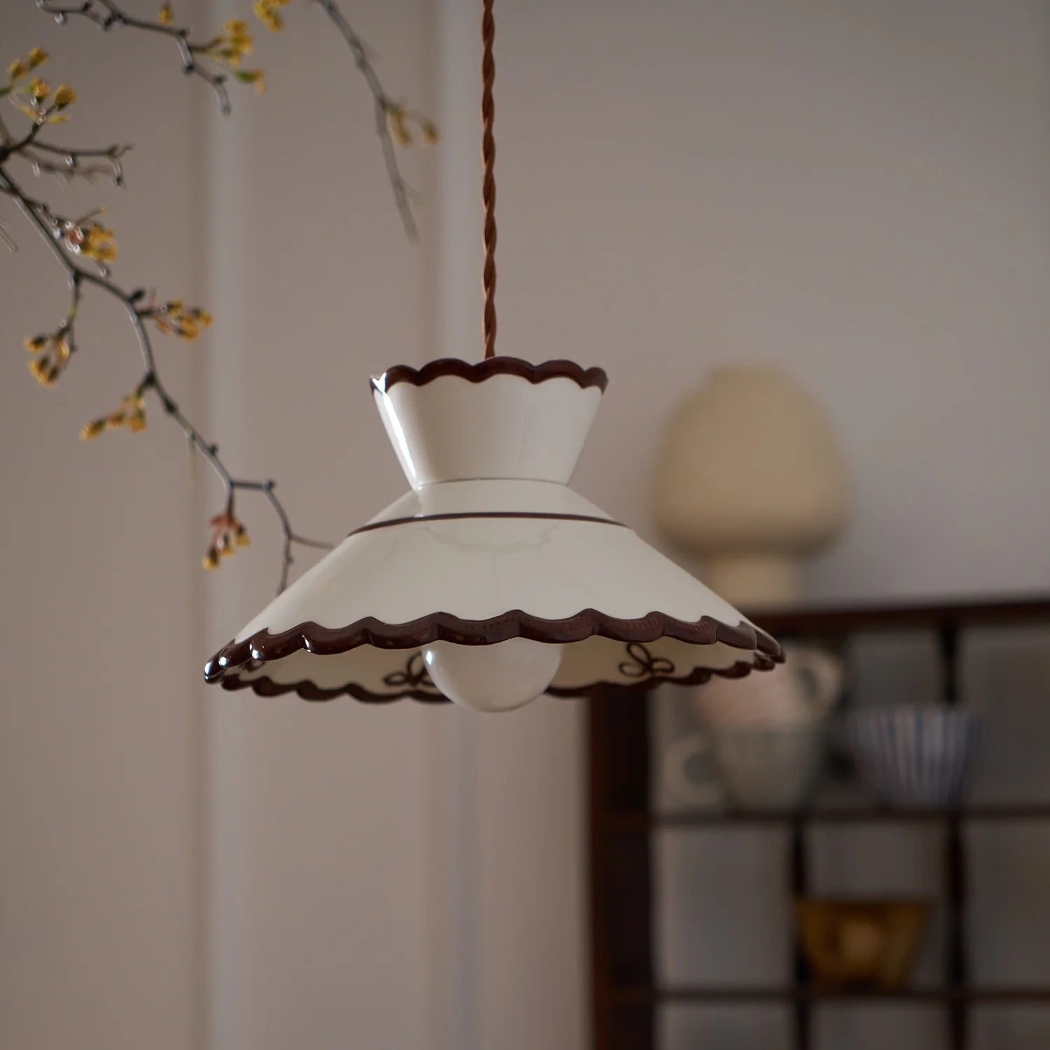 Fall Classic Vintage Ceramic Pendant Light