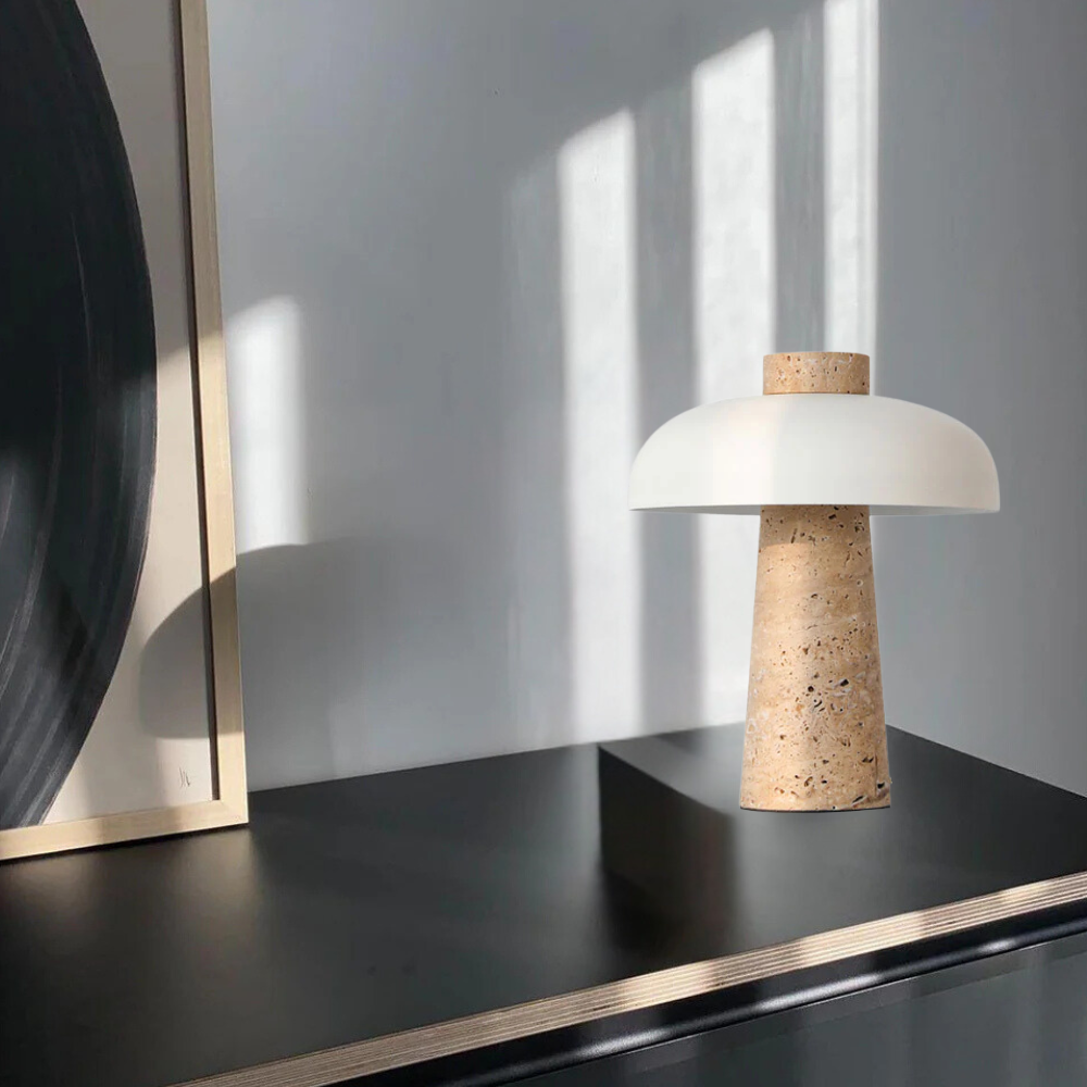 Simple Style Terrazzo Mushroom-Shaped table lamp