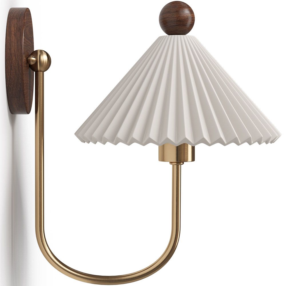 Noordse Massief Houten Bedlamp Wandlamp