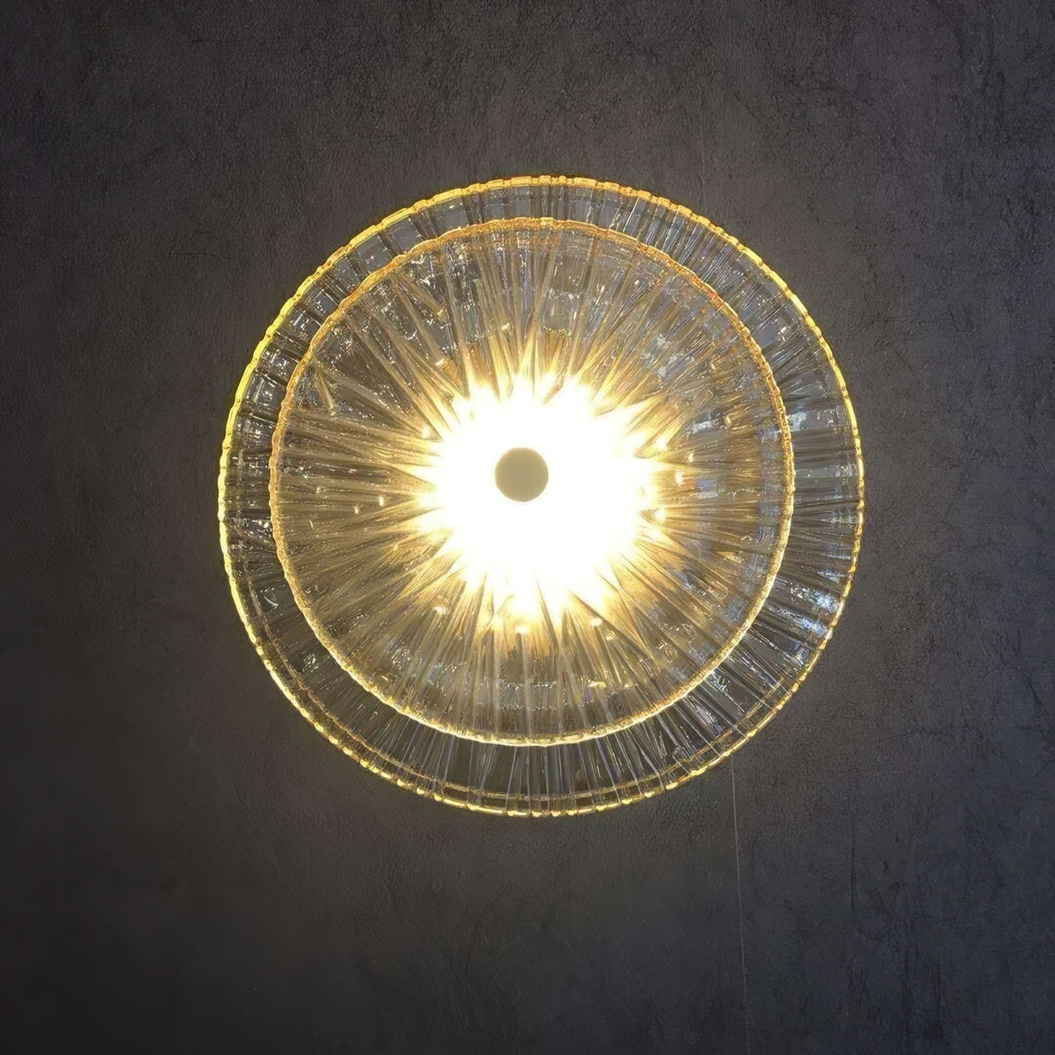 Round Crystal Wall Lamp