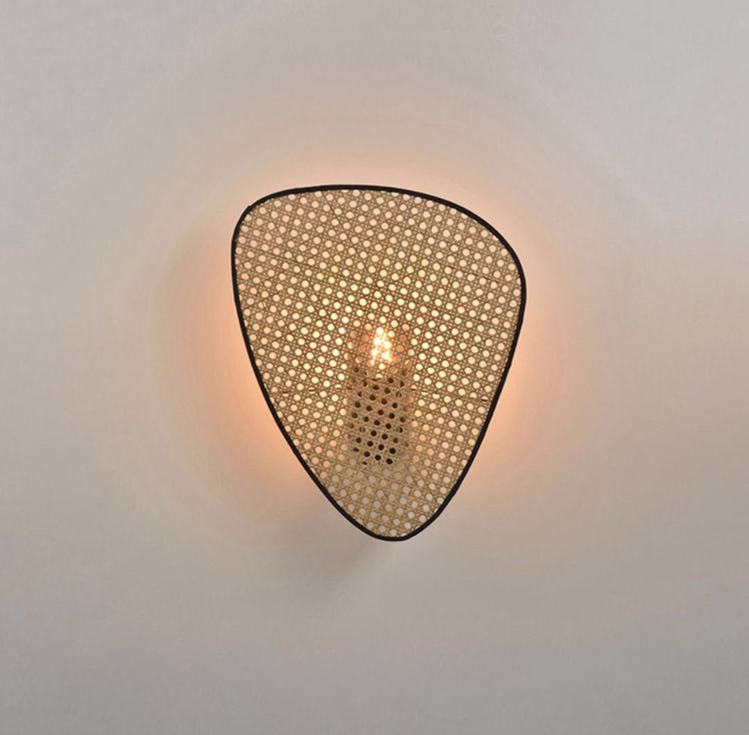 Handmade Bamboo Wall Lamp Rattan Chandelier