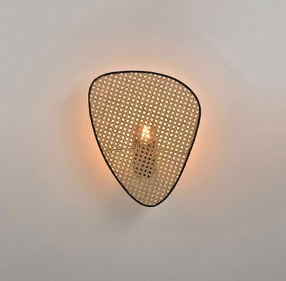 Handmade Bamboo Wall Lamp Rattan Chandelier