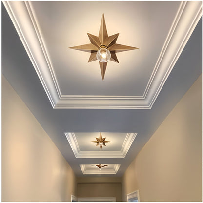 Lampada da soffitto a forma di stella