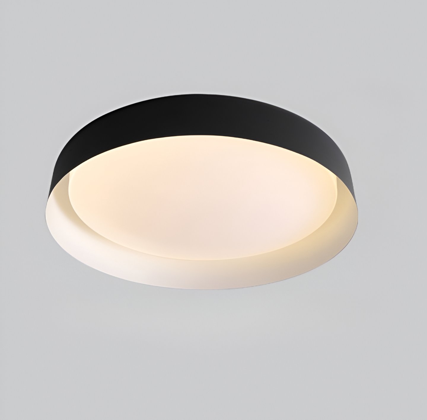 Wabi-Sabi Stijl Houtnerf Ronde Plafondlamp