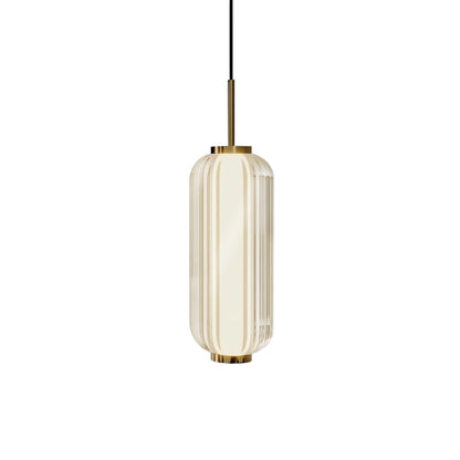 Elma Linear Striped Glass LED Pendant Light
