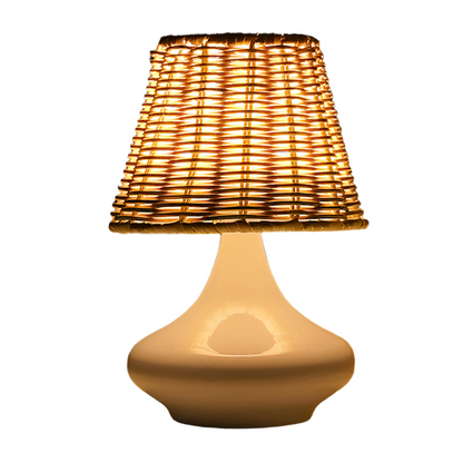 Simplicity Rattan Weaving Shade Table Lamp