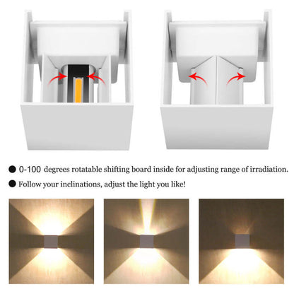 Modern Adjustable Square LED Wall Lamp