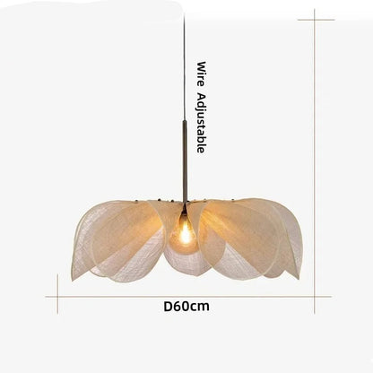 Nordic Fabric Flower Pendant Light