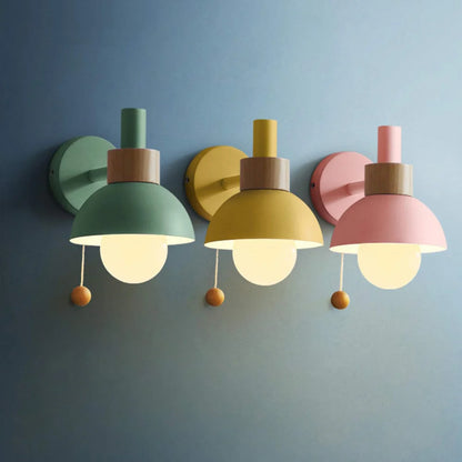 Nordic Macaron Flashlight Wall Lamp