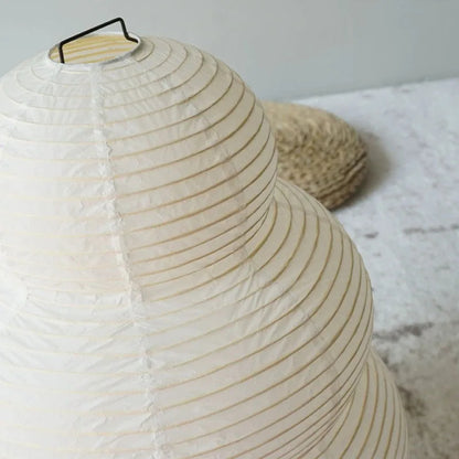 Japanese Wabi-Sabi White Rice Paper Table Lamp