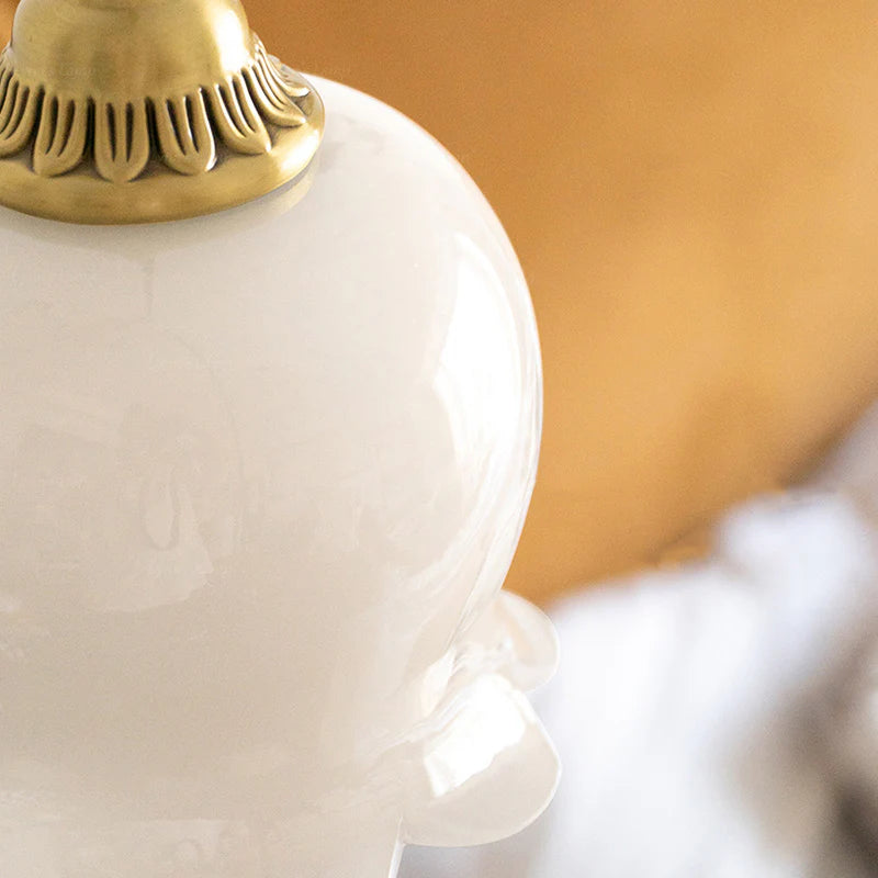 Maison Charm French Cream Glass Pendant Light