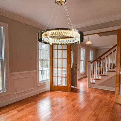 Nordic Crystal Stainless Steel Glass Chandelier