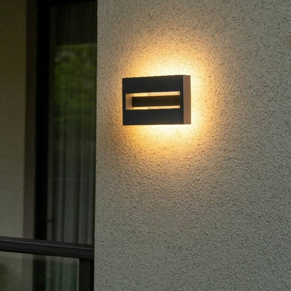 Modern Rectangular Rotatable Outdoor Wall Lamp