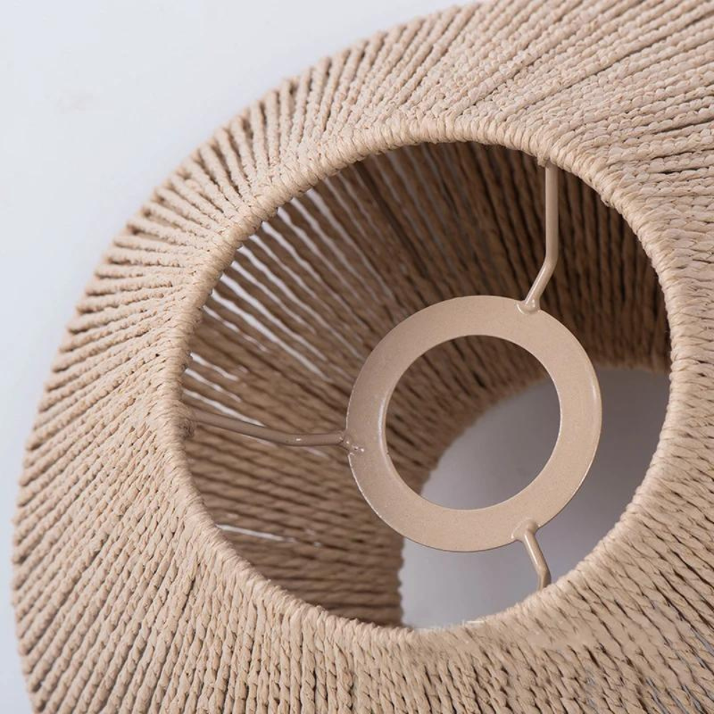 Handcrafted Straw Light