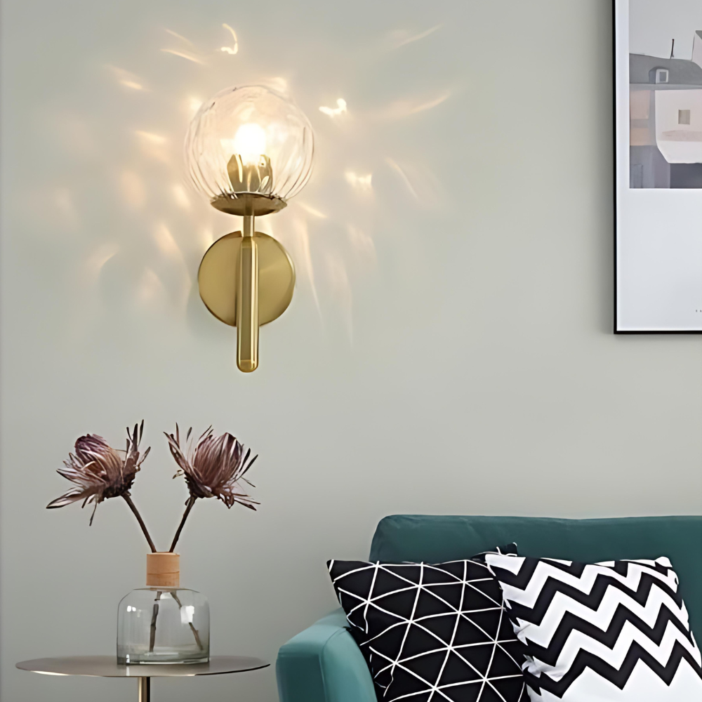 Minimalistische Globus Mystische Strahlung Wandlampe