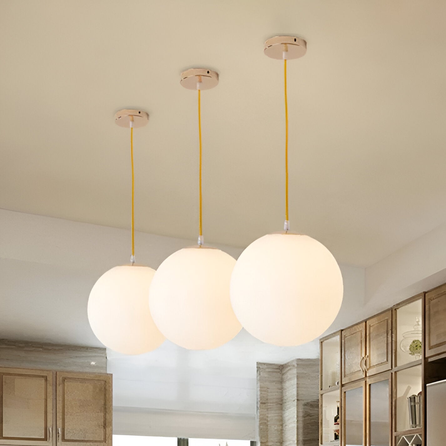 Modern Glass Ball Pendant Light