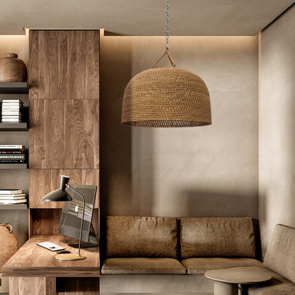 Natural Shadow Rattan Japandi Pendant Light