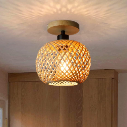 Handmade Ethereal Bamboo Ceiling Light