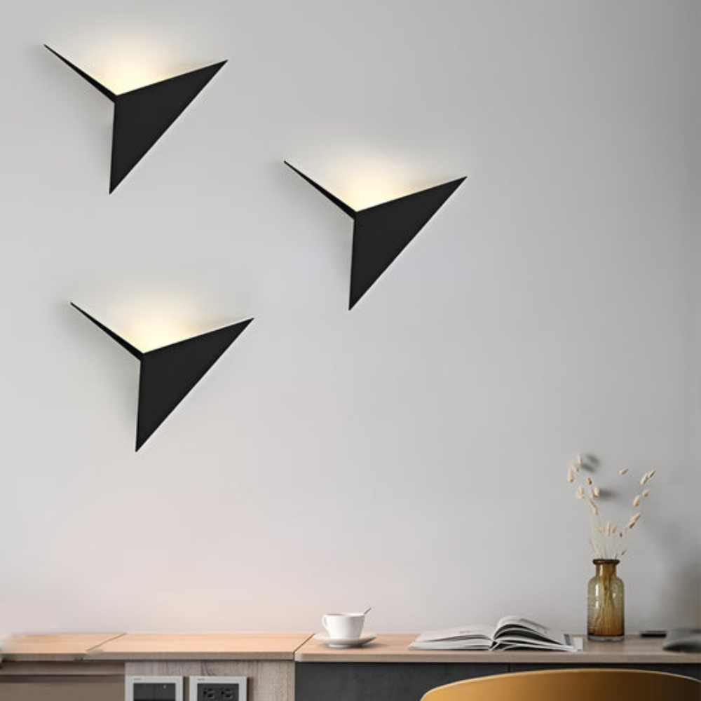 Applique murale moderne en forme de shard triangulaire