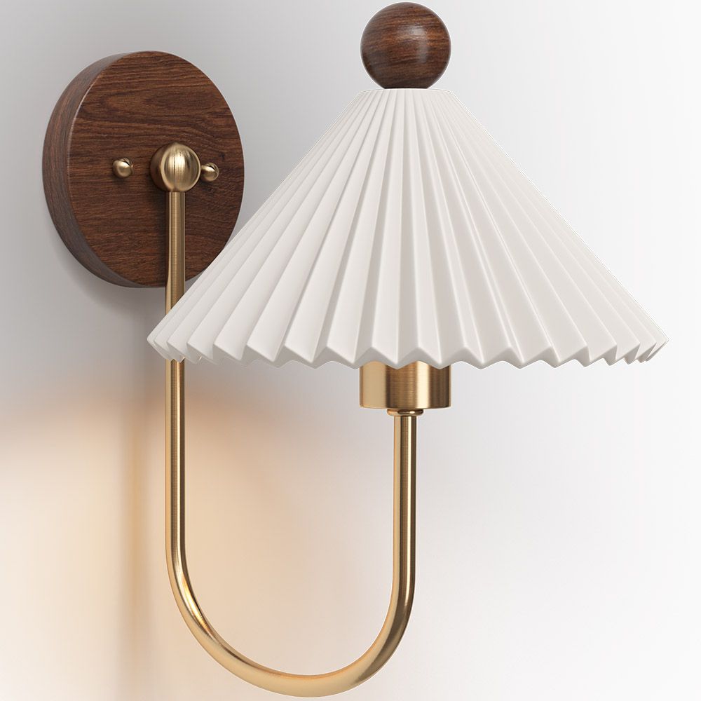 Noordse Massief Houten Bedlamp Wandlamp