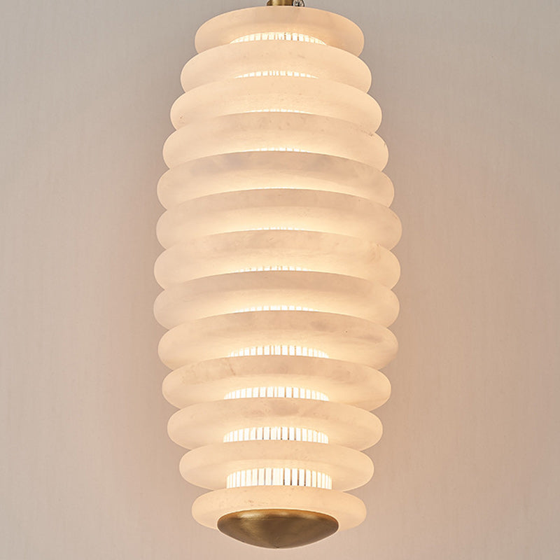 Lustre LED en acrylique creux rond scandinave