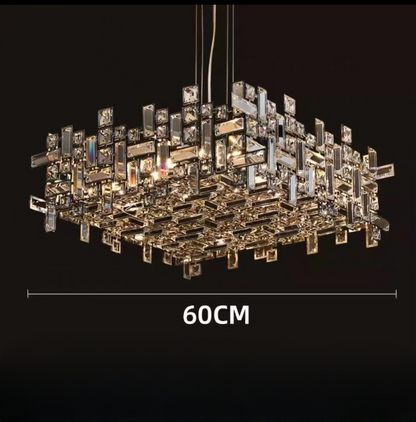 Chandelier en cristal LED de luxe