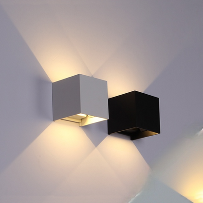 Modern Adjustable Square LED Outdoor Wall Lamp