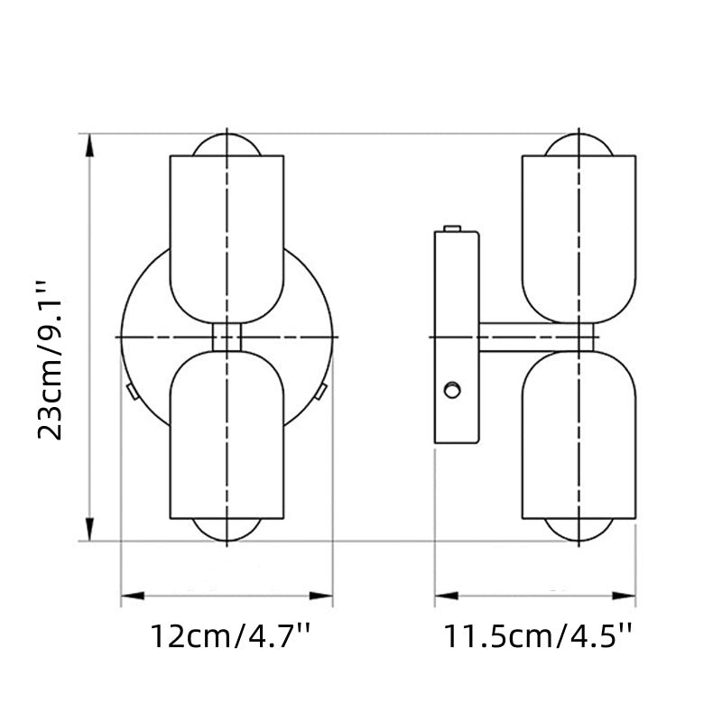 Modern Up Down Acrylic Wall Light