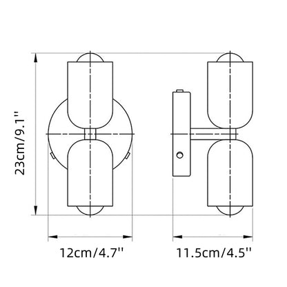 Modern Up Down Acrylic Wall Light