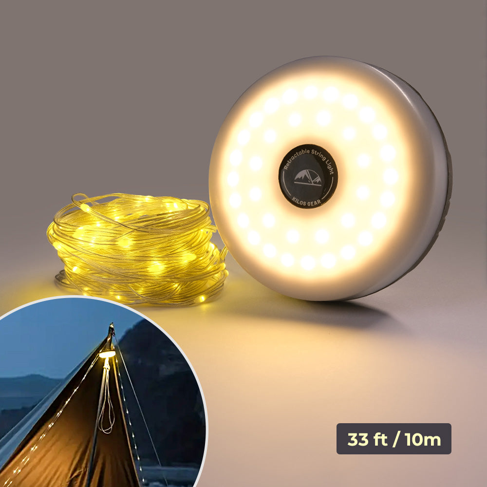 Luz de Camping Personalizable con Cuerda Retráctil